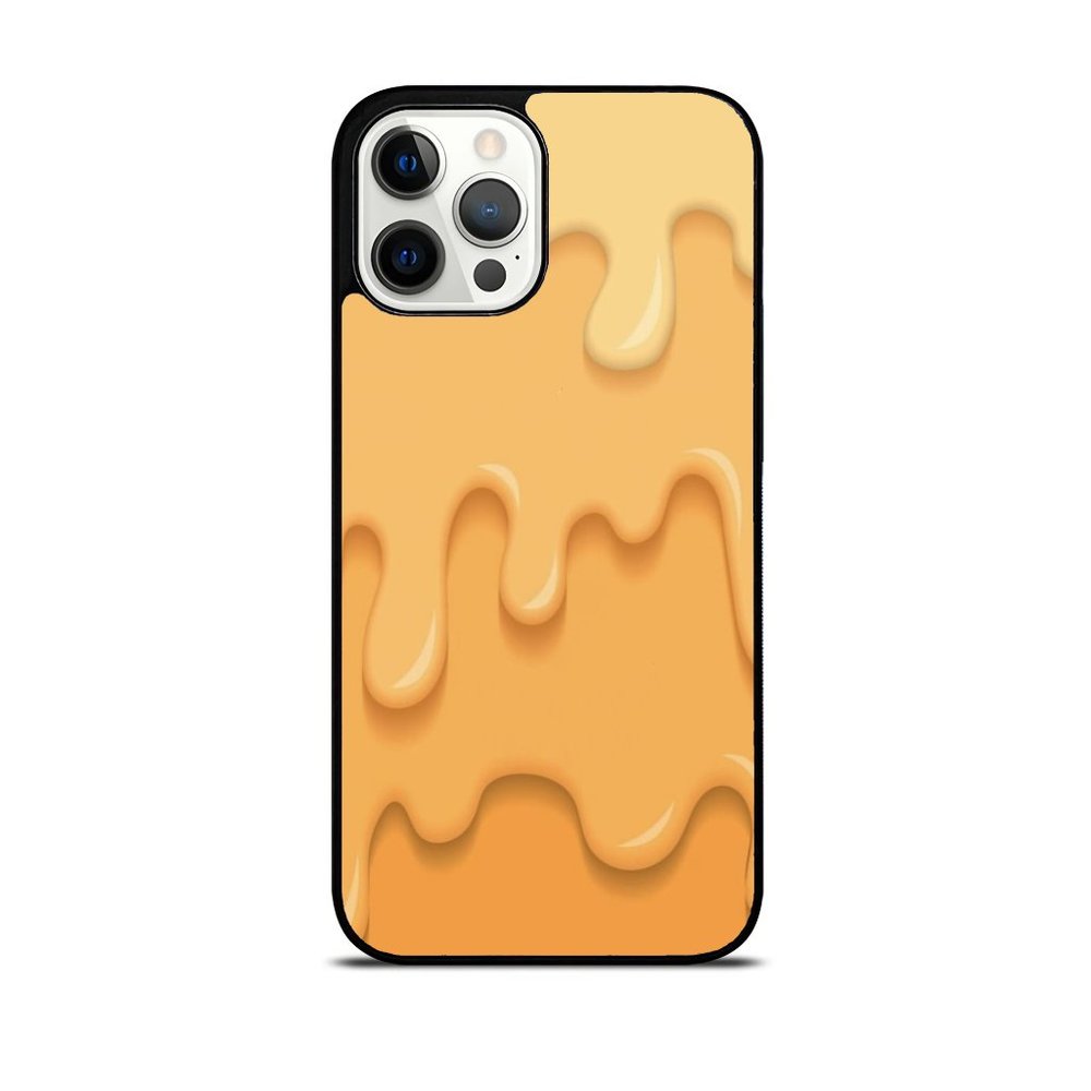 Drip Art Painting Yellow Orange iPhone Case